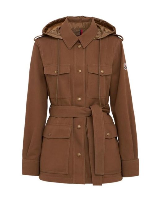 Moncler Brown Centaurea Cotton Field Jacket