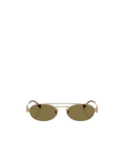 Miu Miu Multicolor Eyewear Oval-Frame Sunglasses