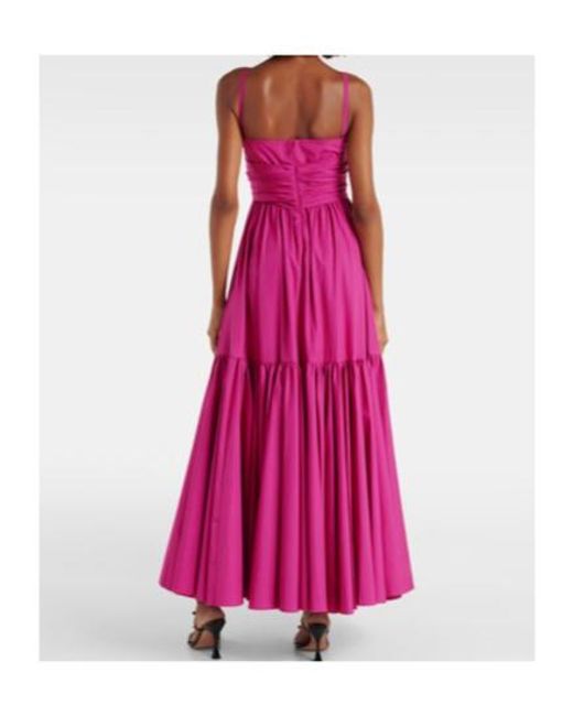 Giambattista Valli Purple Tiered Cotton Poplin Gown