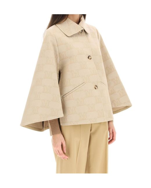 Max Mara Natural Single-Breasted Button-Fastening Jacket