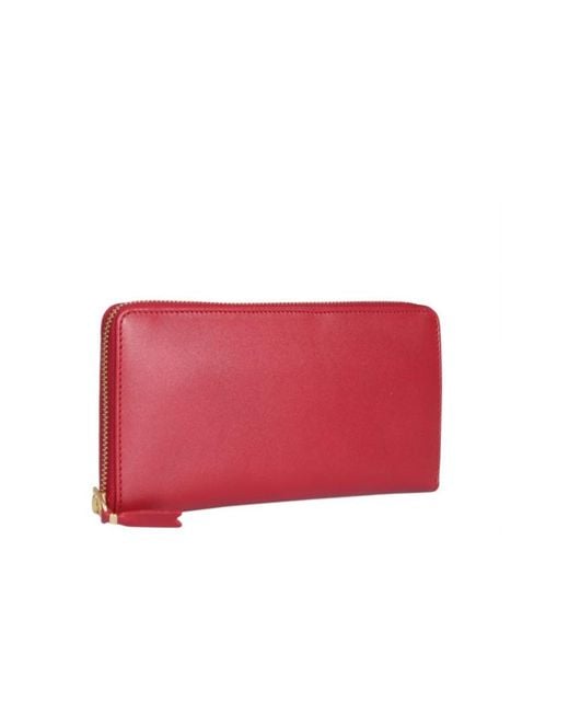 Comme des Garçons Red Zipper Wallet for men