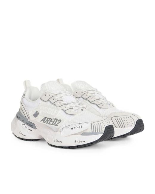DSquared² White Faster Sneakers for men