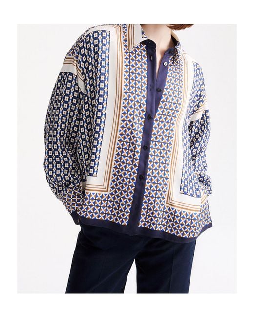 Marella Blue Printed Shirt