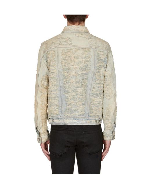 1017 ALYX 9SM Natural 1017 9Sm Distressed Long-Sleeved Denim Jacket for men
