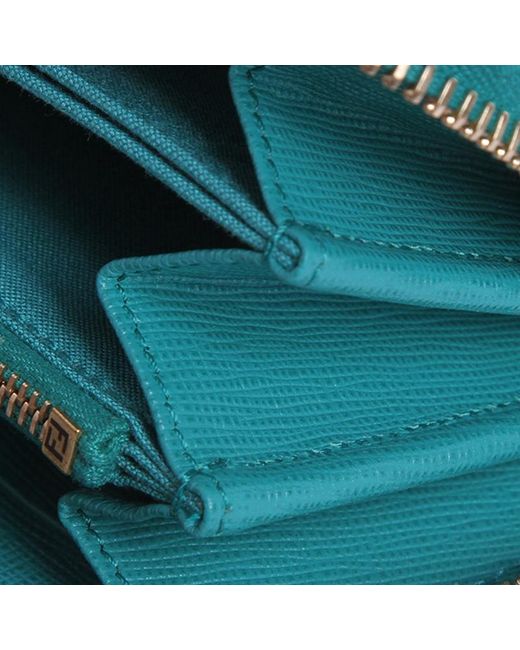 Fendi Blue Long 'Crayons' Wallet