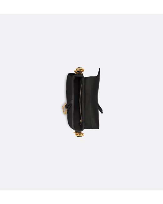 Dior Black Medium Softsaddle Saddle Bag (With Shoulder Strap)