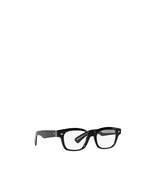 Oliver Peoples White Rectangle-Frame Glasses for men
