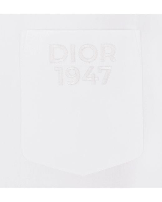 Dior White Homme Long-Sleeved Button-Up Shirt for men