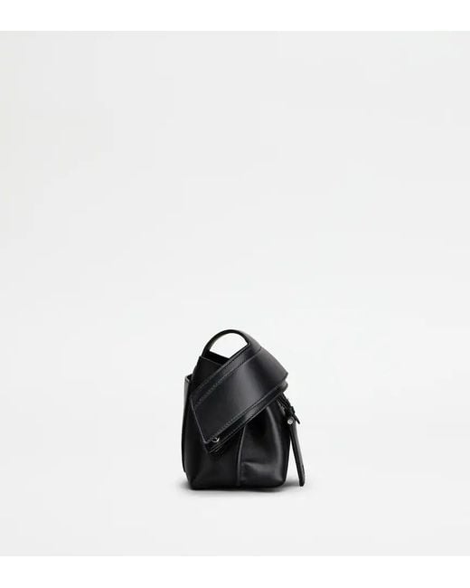 Tod's Black Wave Pouch Bag
