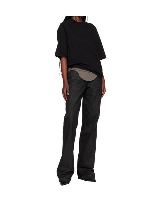 Rick Owens Black Belt Loop Jeans