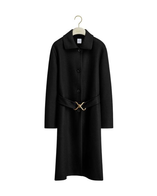 Dior Black Coat With Belt