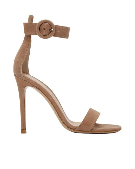 Gianvito Rossi White Anklestrap Sandals