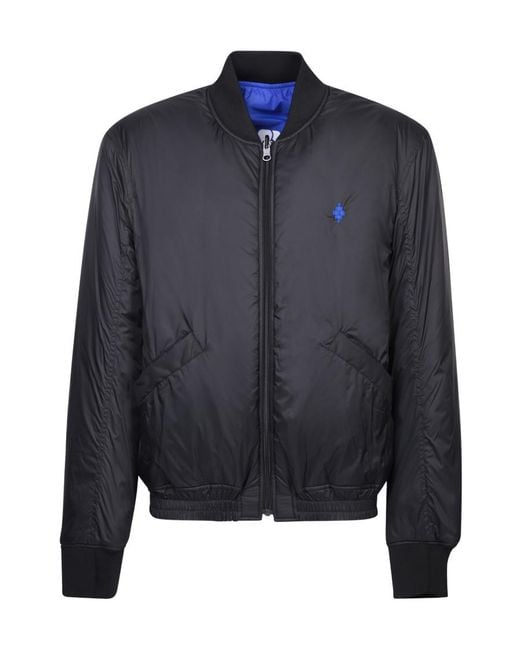 Marcelo Burlon Blue County Of Milan Zip-Up Reversible Jacket for men