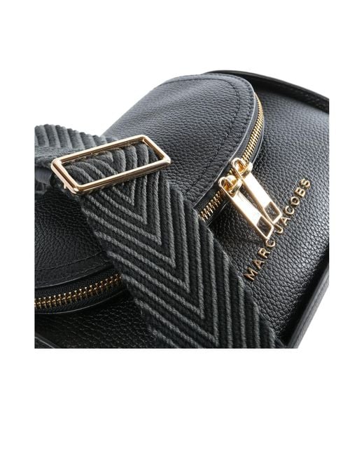 Marc Jacobs Black Logo-Strap Shoulder Bag