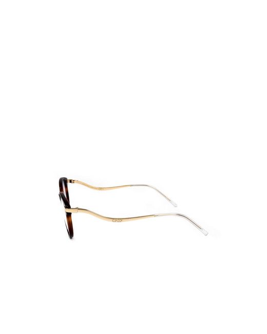 Jimmy Choo White Eyewear Round Frame Glasses