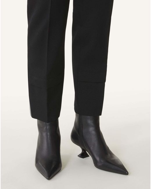 Lanvin Black Side Zipped Heeled Boots