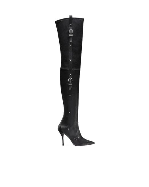 Stuart Weitzman Black Pointed Boots