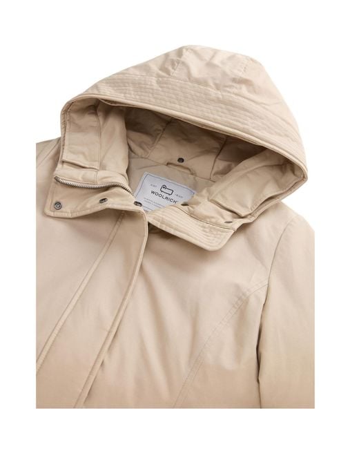Woolrich Natural Faux Fur Hooded Jacket