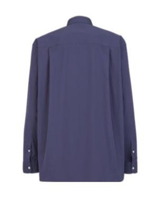 Fendi Blue Buttoned Long-Sleeved Shirt for men