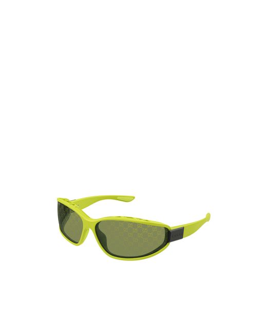 Gucci Green Eyewear Geometric Shape Sunglasses for men