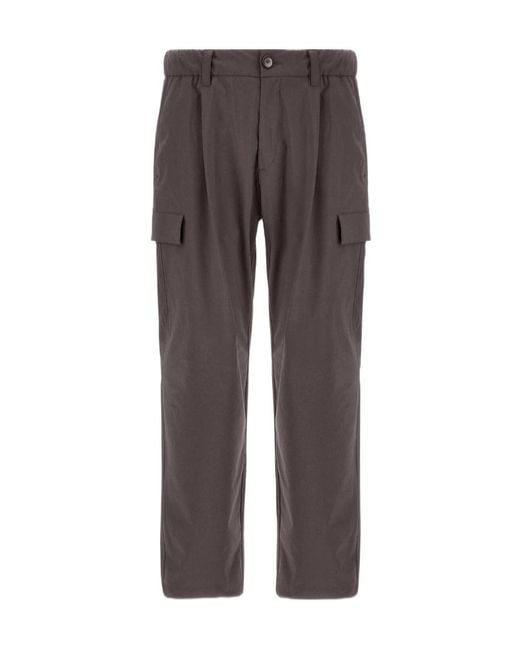 Herno Gray Resort Cargo Trousers for men