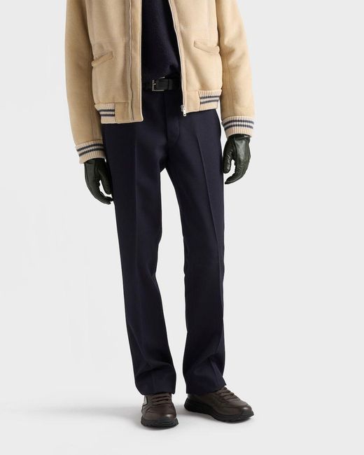 Prada Brown Prax Leather Sneakers for men