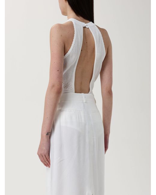 Twinset White Knitted Bodysuit