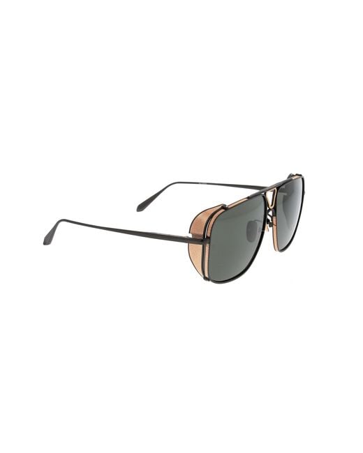 Linda Farrow Black Full Frame Sunglasses