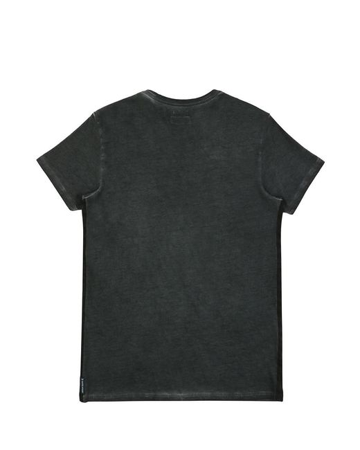 Armani Jeans Black Round-Necked Logo T-Shirt for men