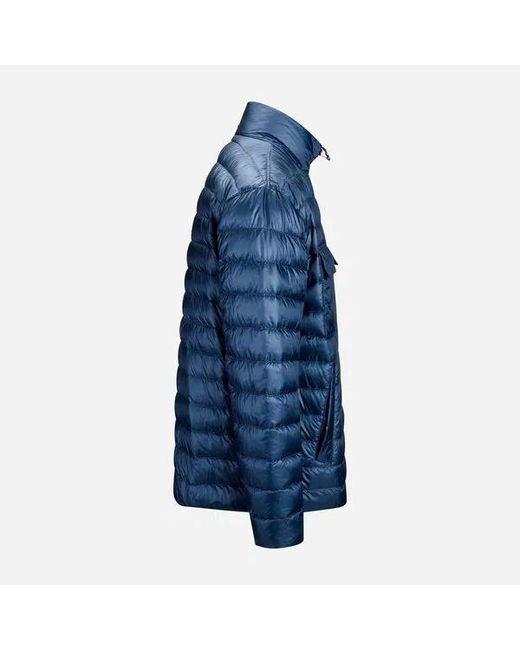 Herno Blue Long-Sleeved Down Jacket for men