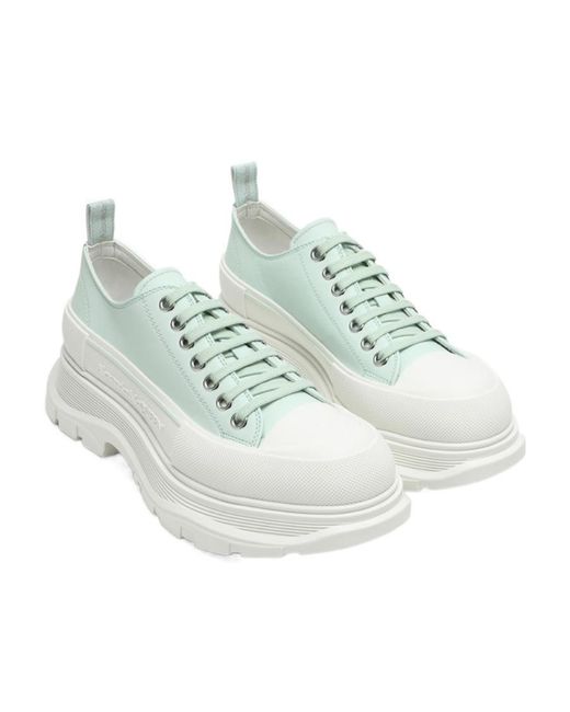 McQueen White Tread Slick Low-Top Sneakers for men