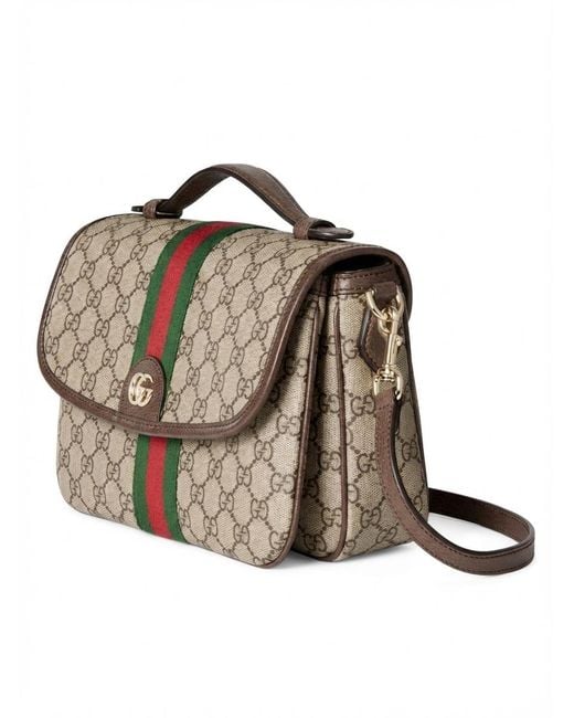 Gucci Multicolor Ophidia Medium Top Handle Bag