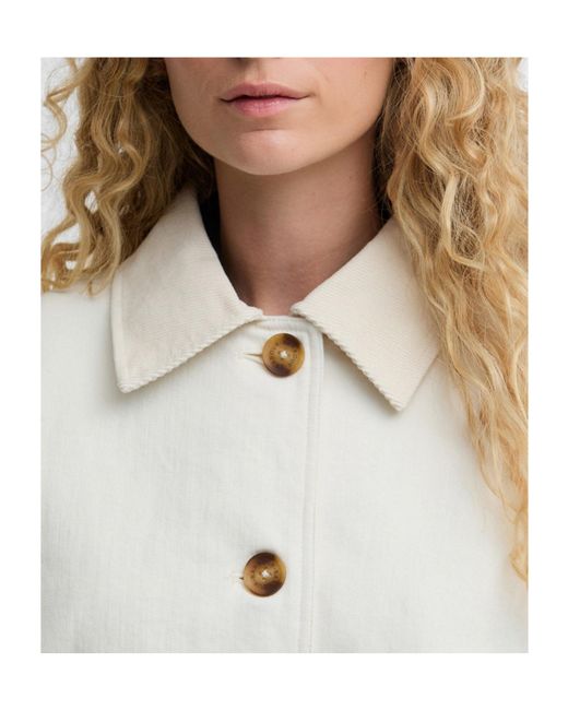 Barbour White Versatile Slim Fit Coat