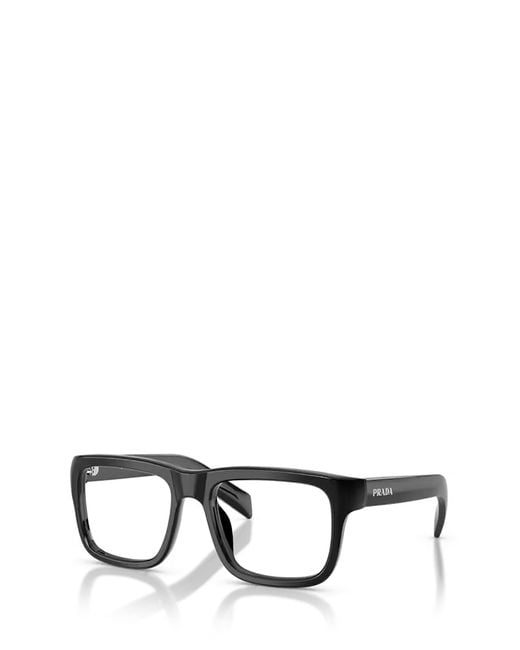 Prada White Eyewear Square Frame Glasses for men