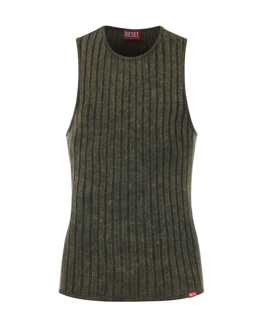 DIESEL Men's Sleeveless Knit Tシャツ DIESEL Men's Sleeveless Knit Men's 2-pack tank top | Black | Diesel