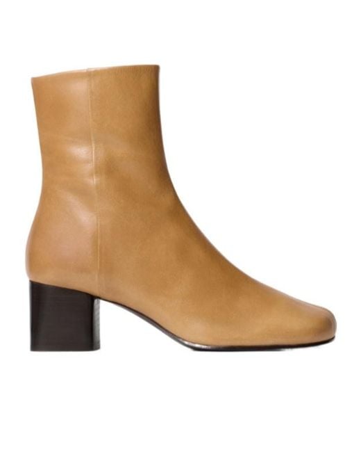 Lemaire Brown Anatomic Side-Zip Boots