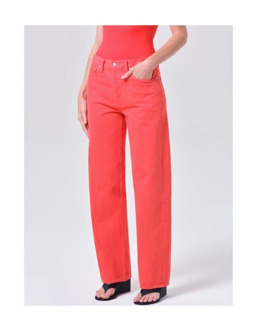 Agolde Red Arc Wide-Leg Jeans