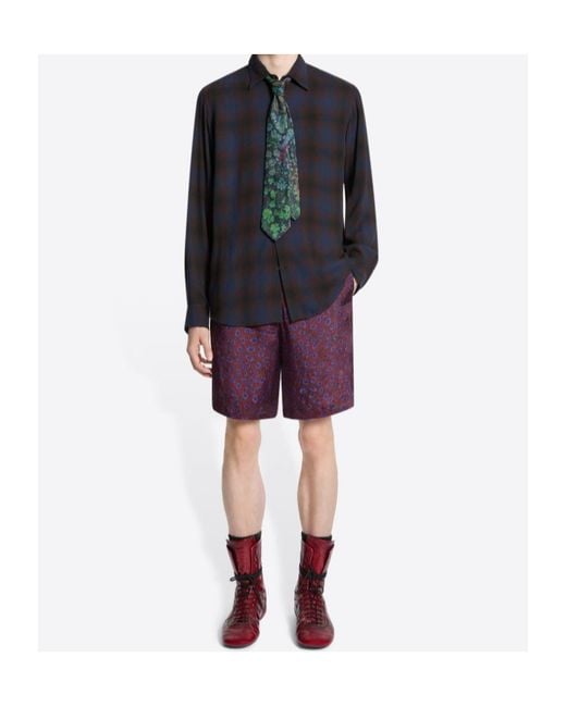Dries Van Noten Blue Classic Viscose Shirt for men
