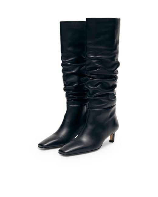 Alohas Blue Kalila Square Toe Knee-High Boots