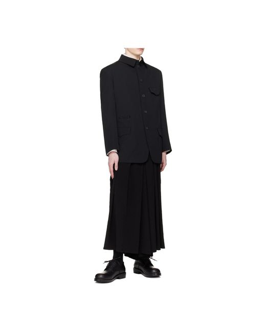 Yohji Yamamoto Blue Tuxedo Hakama Trousers for men