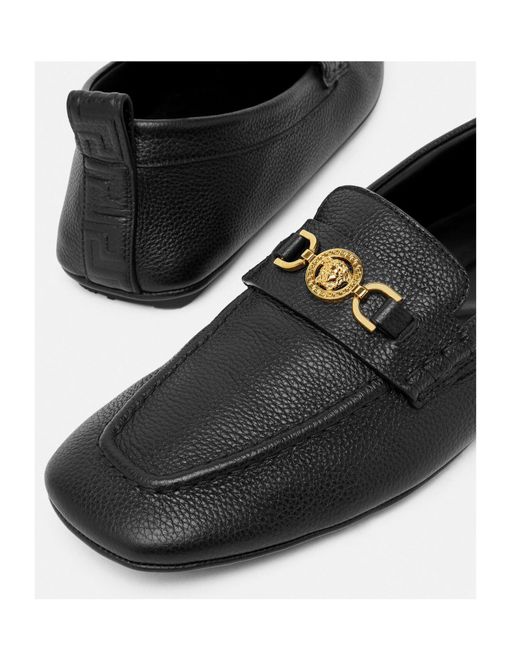 Versace Black Villa Slip-On Loafers for men