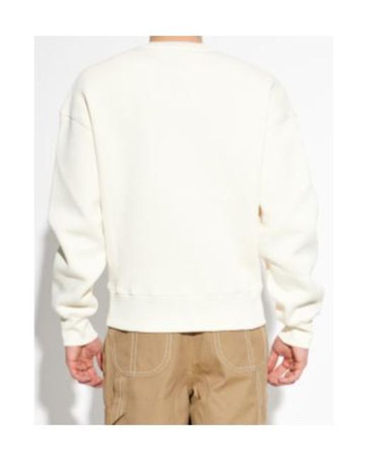 AMI White Long-Sleeved Sweatshirt for men