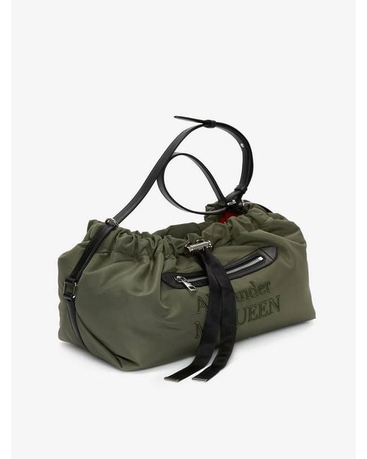 McQueen Green The Bundle Shoulder Bag