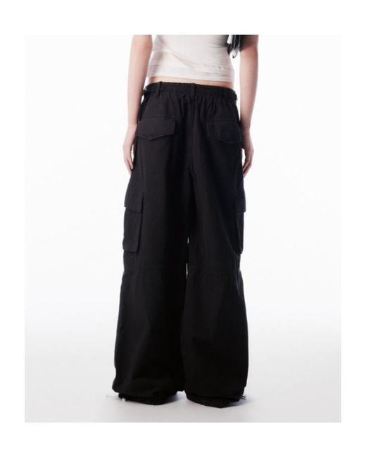 Alexander Wang Black Mid-Rise Cargo Pants