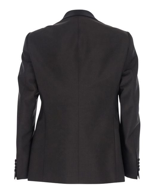 Emporio Armani Black Long Sleeve Blazer for men
