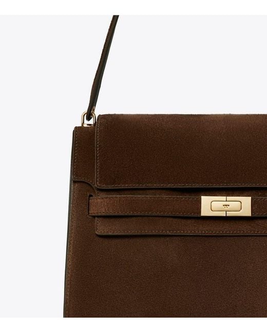 Tory Burch Brown Lee Radziwill Large Shoulder Bag