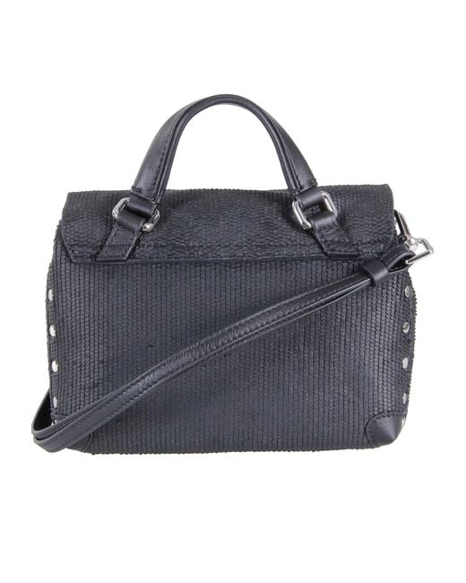 Zanellato Black Baby Postina Twist Lock Shoulder Bag