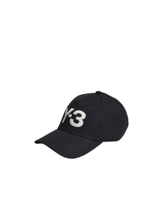 Y-3 Blue Logo Embroidered Baseball Cap for men