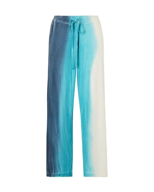 The Elder Statesman Blue Gradient Straight-Leg Casual Pants