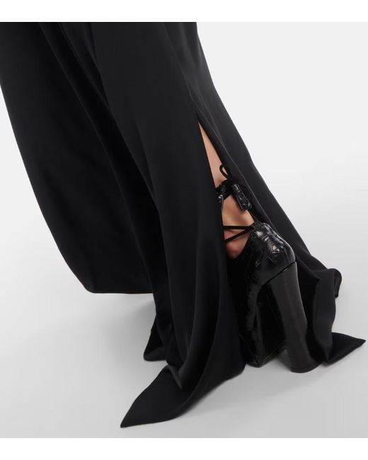 Vivienne Westwood Black Off-Shoulder Satin Gown